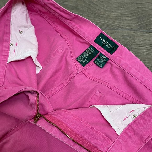 Ralph Lauren Pink Culottes 3/4 Length Cropped Pants - Size 14W - Picture 4 of 9